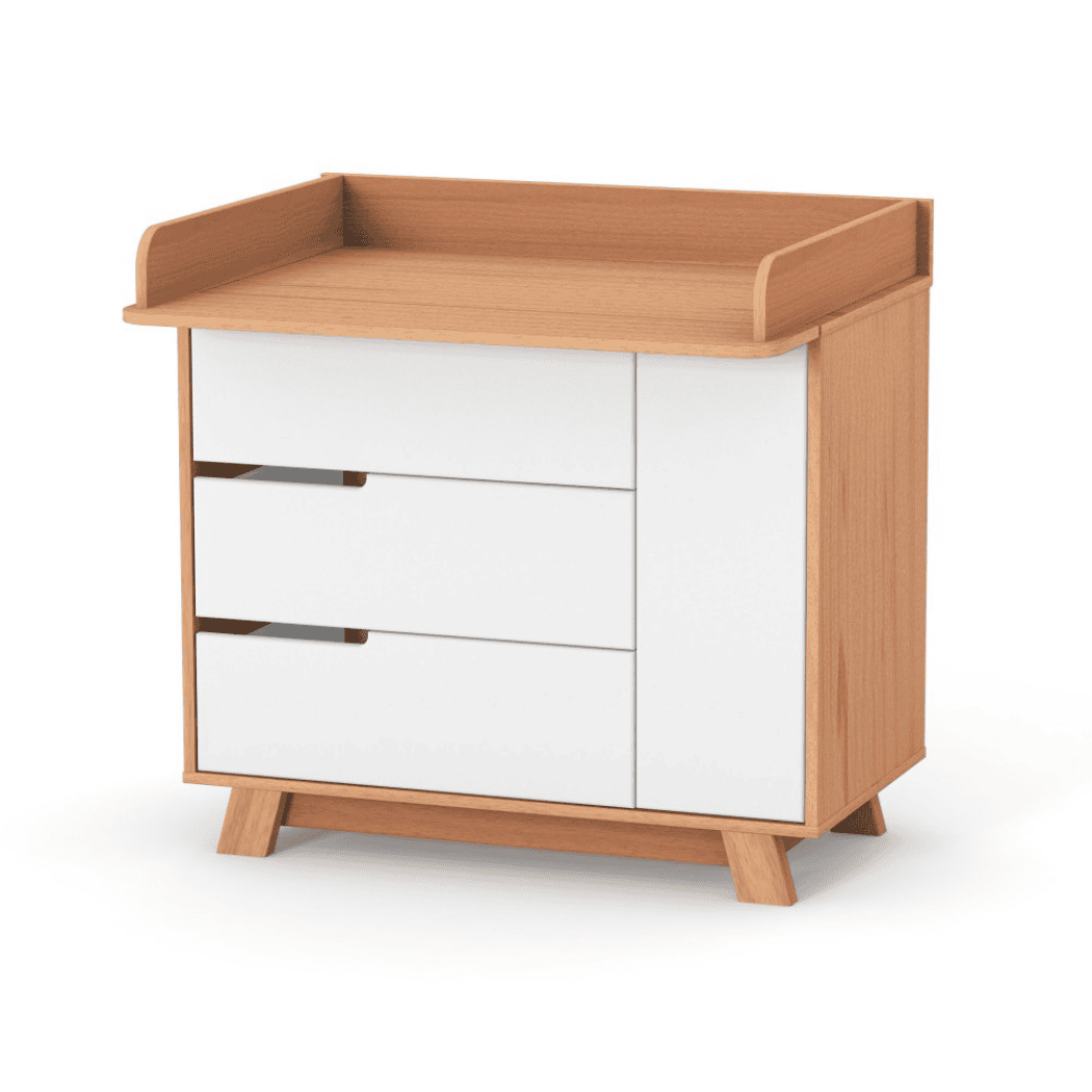 Přebalovací pult odnímatelný Široký 900 Gekko Kids, Přírodní Buk